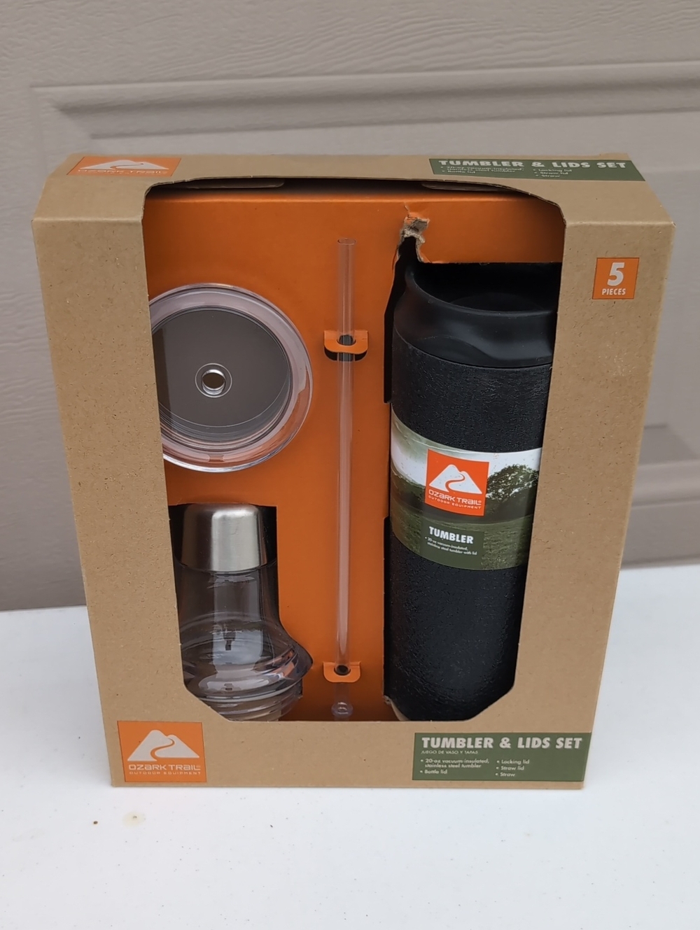 Ozark Trail Black Tumbler & Lids Set